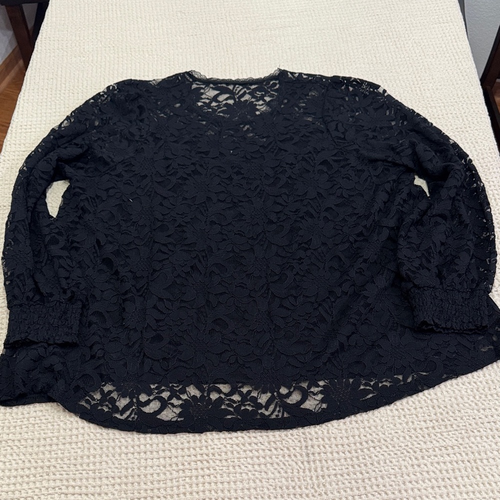 Women’s Plus Size Torrid Black Lace Blouse